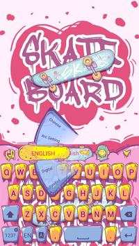 Skateboard GO Keyboard Theme скриншот 1