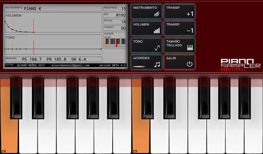 PIANO SAMPLER BETA 4.2 screenshot 1