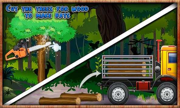 Cricket & Baseball Bat Factory – Maker Simulator screenshot 2