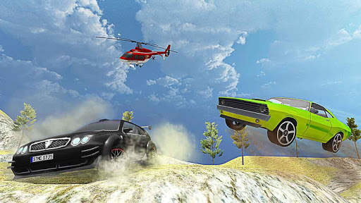 American Muscle Car Racing Mega Ramp Jump screenshot 1