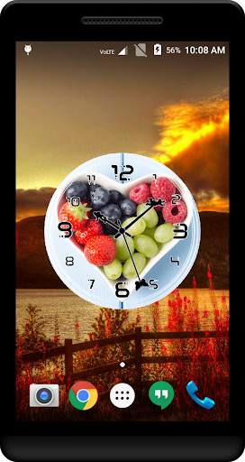 Fruits Clock Live Wallpaper screenshot 4