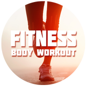 Fitness training. Exercises icon