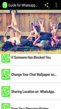 Guide Whatsapp messenger 2017 screenshot 4