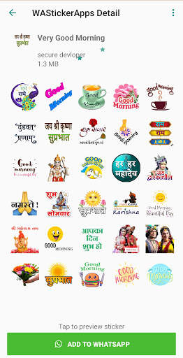 Good Morning Sticker For Whats screenshot 3