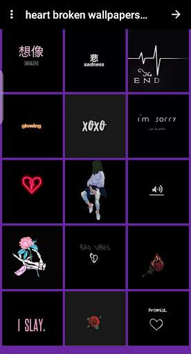heart broken wallpaper aesthetic screenshot 6