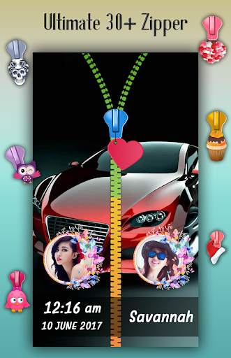 Car Zipper Lock Screen screenshot 4
