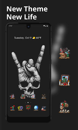 Abstract theme Rock Skull Graffiti screenshot 1