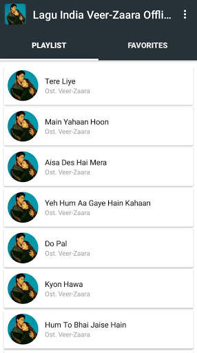 Lagu India Veer Zaara Offline screenshot 1
