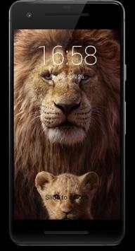 Lion King Of Animals HD Lock Screen screenshot 2