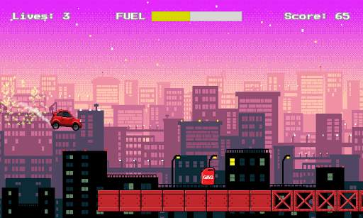 Jumping Race - Retro Game Car Racing screenshot 1