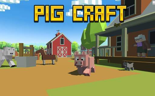 Blocky Pig Simulator 3D screenshot 1