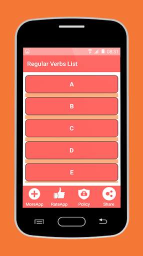 Regular Verbs List скриншот 2