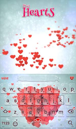 1001 Hearts Animated Keyboard   Live Wallpaper скриншот 2