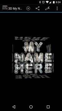 3D My Name Steampunk Fonts LWP screenshot 5