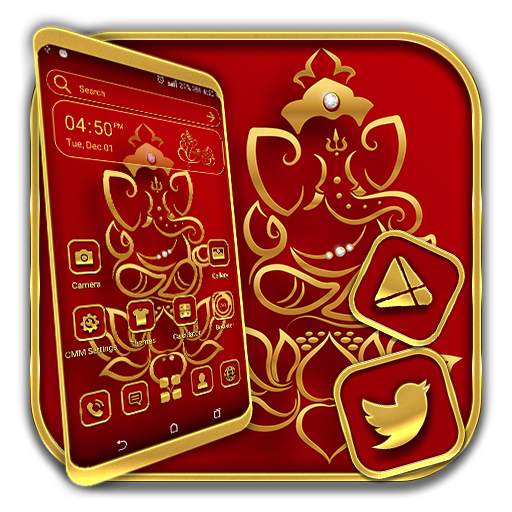 Golden Ganesha Launcher Theme 2.3