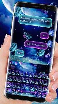 SMS Neon Fairyland Keyboard Theme screenshot 2
