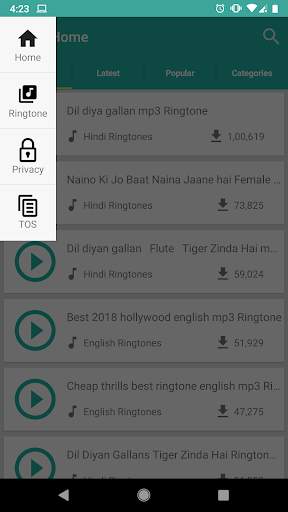 Ringtone Home screenshot 2