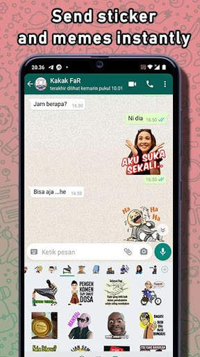 TOP Sticker Lucu Keren WAStickerApps for WhatsApp screenshot 2