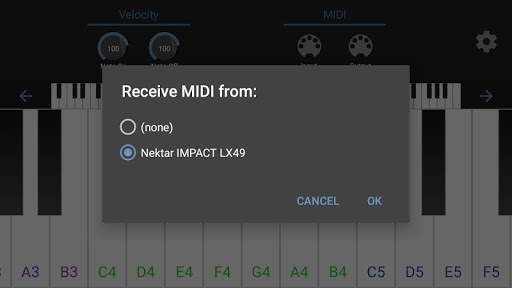 MIDI Keyboard स्क्रीनशॉट 2