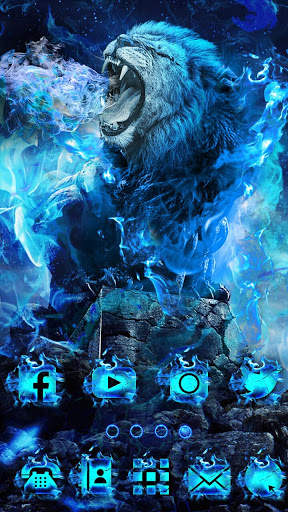 Flaming Wild Lion Themes Live Wallpapers screenshot 3