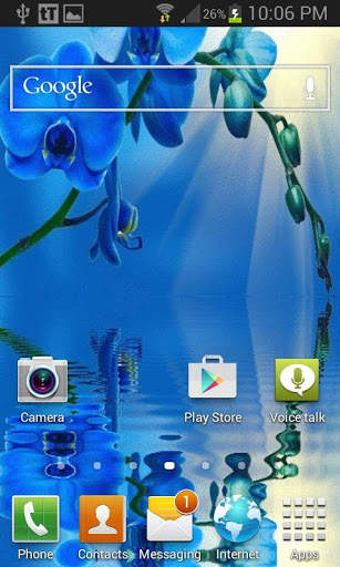 Blue Orchid Live Wallpaper screenshot 3