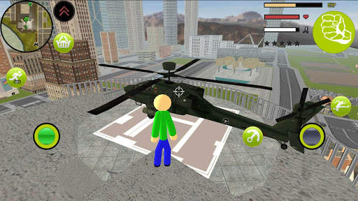 Body Stickman Basics Rope Hero | Open World Crime screenshot 3