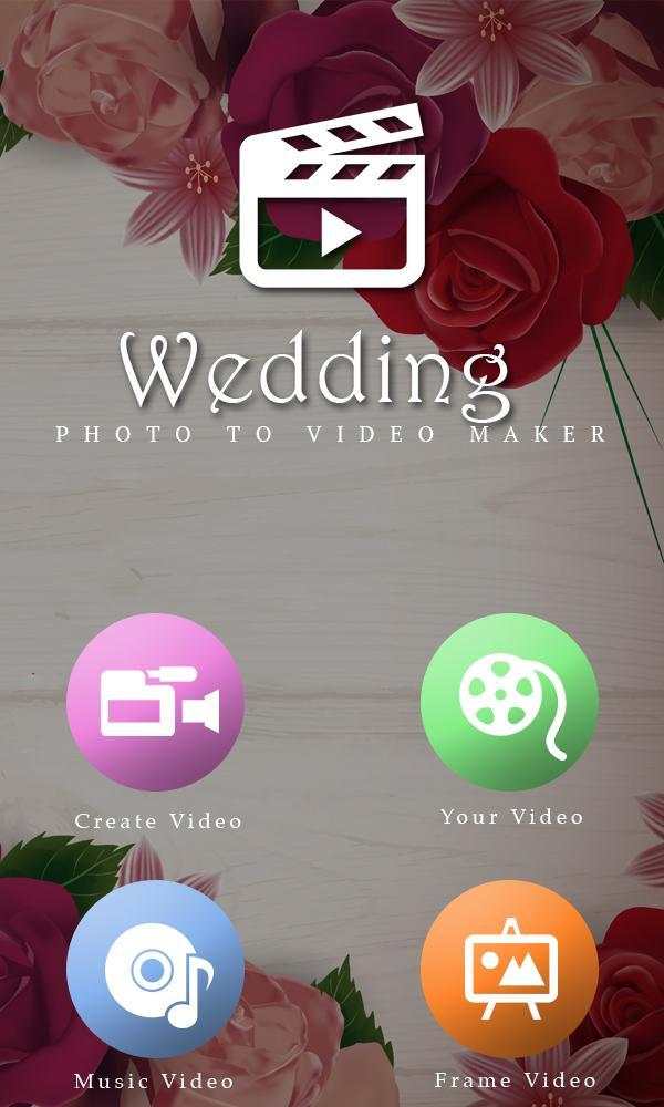 Wedding Photo to Video Maker screenshot 1