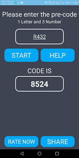Radio code generator for Renau screenshot 2