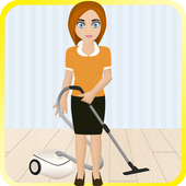 supermarket cleaning game icon