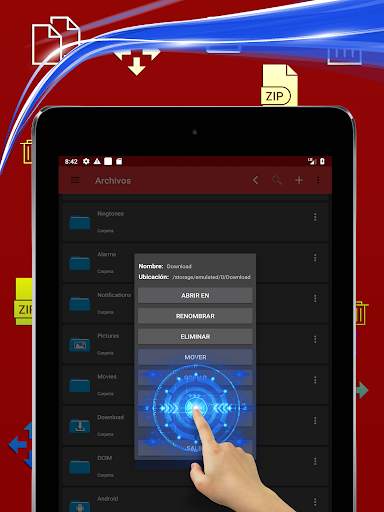 Admin de descargas y archivos, navegador - eFiles screenshot 10