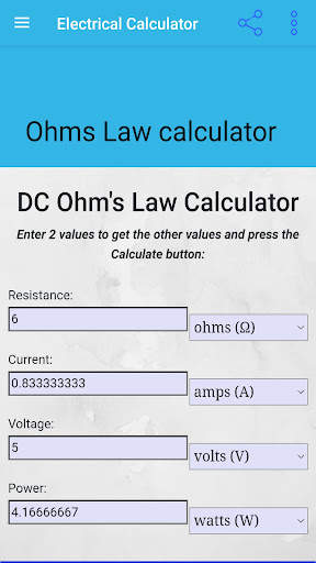 Electrical Calculator screenshot 7