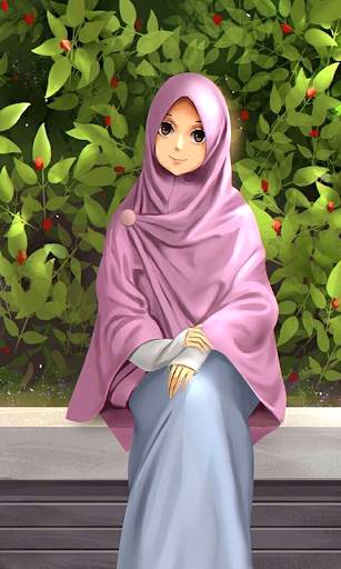 Hijab Cartoon Muslimah Wallpapers screenshot 13
