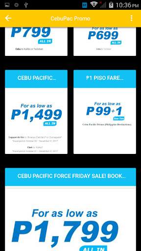 Piso Fare App for CebuPac screenshot 7