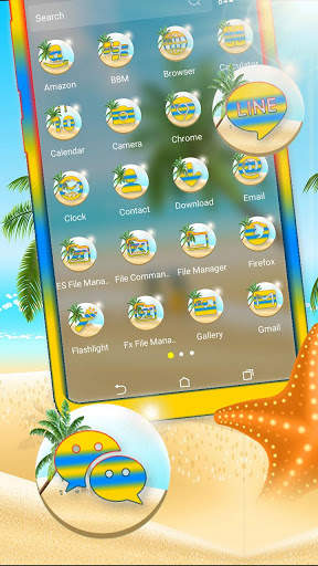 Summer Beach Launcher Theme screenshot 2