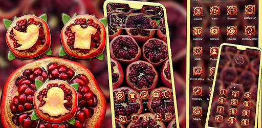 Pomegranate Launcher Theme screenshot 7