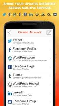 Polarfox: Facebook Twitter WP screenshot 3