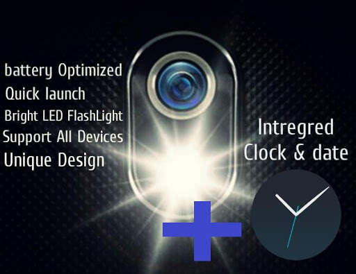 Pocket Flashlight & Clock screenshot 3