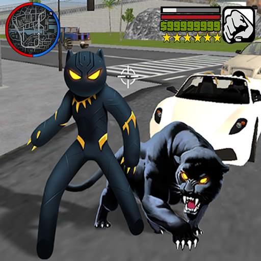 Spider Stickman Panther Rope H 3.5