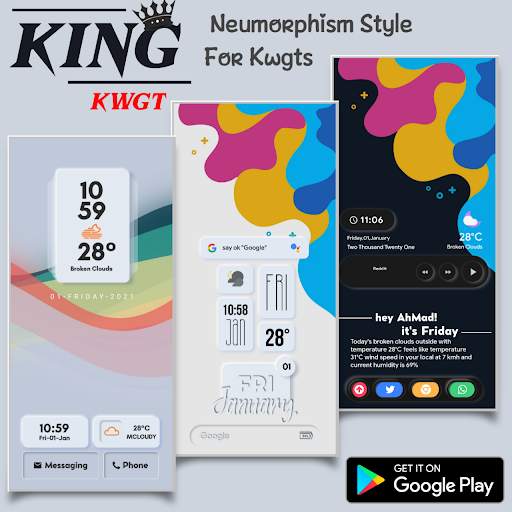 KinG KWGT скриншот 6