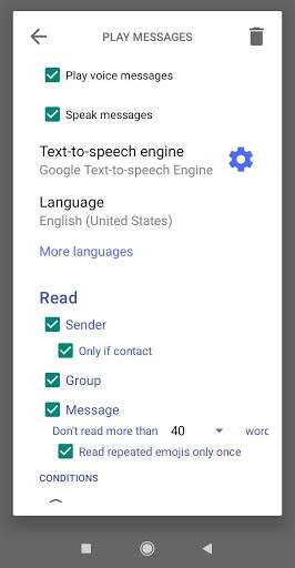Notifications, Text-to-speech and Auto-play for WA screenshot 3