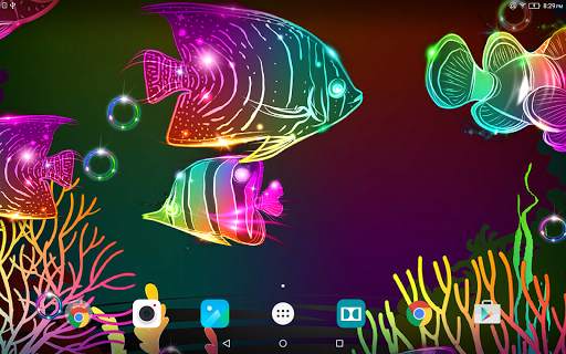 Neon Fish Live Wallpaper screenshot 7