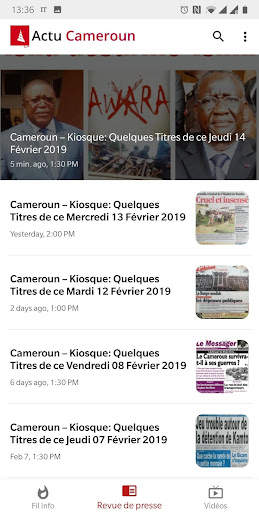 Actu Cameroun - News & Infos screenshot 3