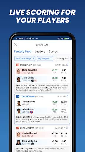 Fantasy News & Scores 5 تصوير الشاشة
