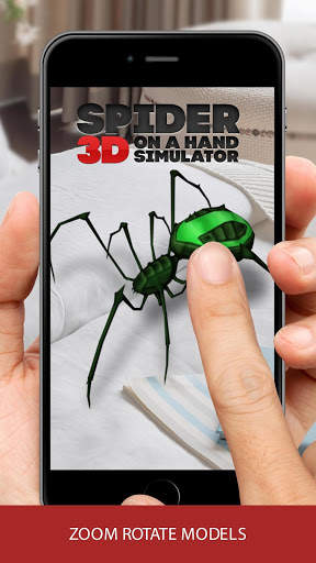 3D spider on a hand simulator prank game screenshot 3