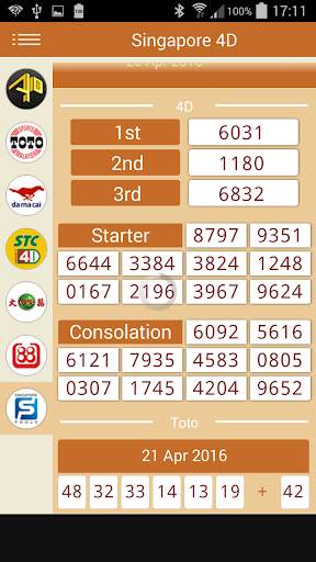 Malaysia and SG 4D Result screenshot 5