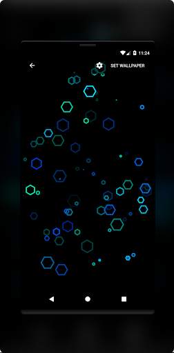 Hex AMOLED Neon Live Wallpaper 2021 screenshot 2