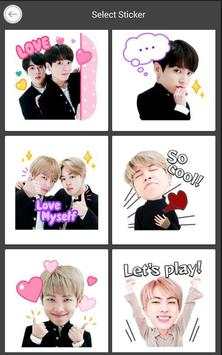 BTS Chat Sticker Editor screenshot 2