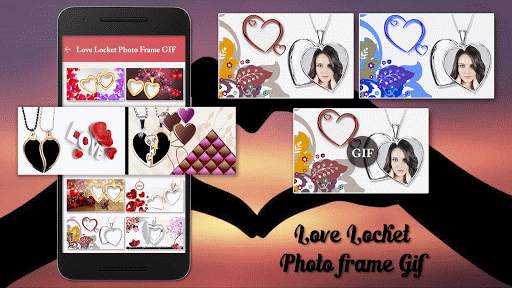 Love Locket GIF Photo Frame Editor 1 تصوير الشاشة