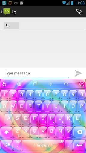 Keyboard Theme Glass M Spiral screenshot 1
