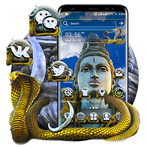 Shiva Statue Theme Launcher icon